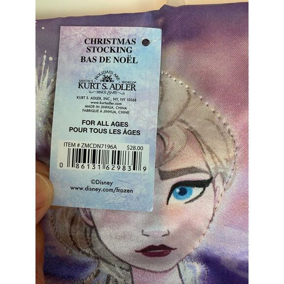 NWT Frozen 2 Christmas Stocking Elsa by Kurt Adler NEW 19-inch - Picture 4 of 5